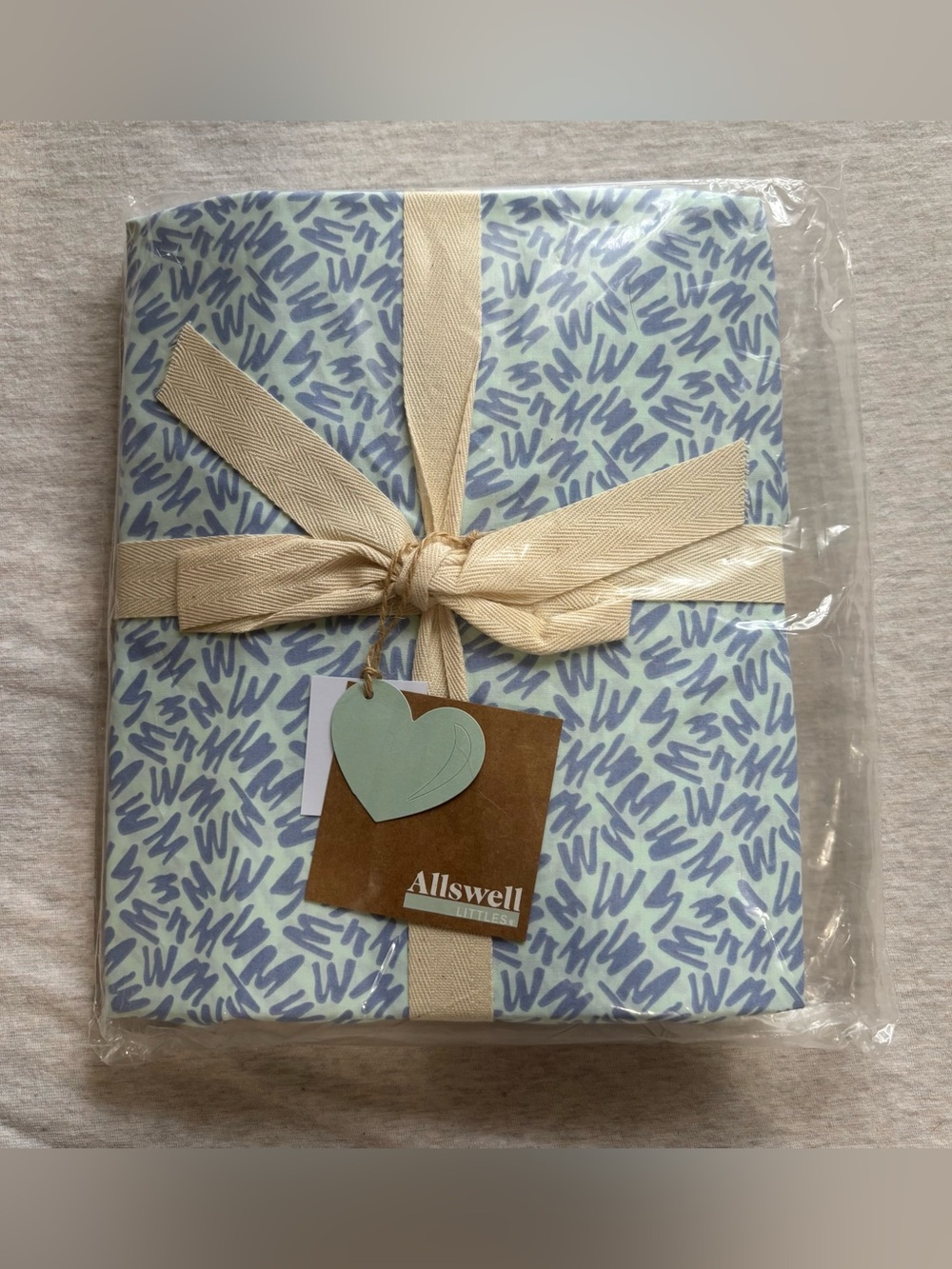 Allswell Littles Blue Jot Crib Bedding Set of 2 Modern Abstract Nursery
